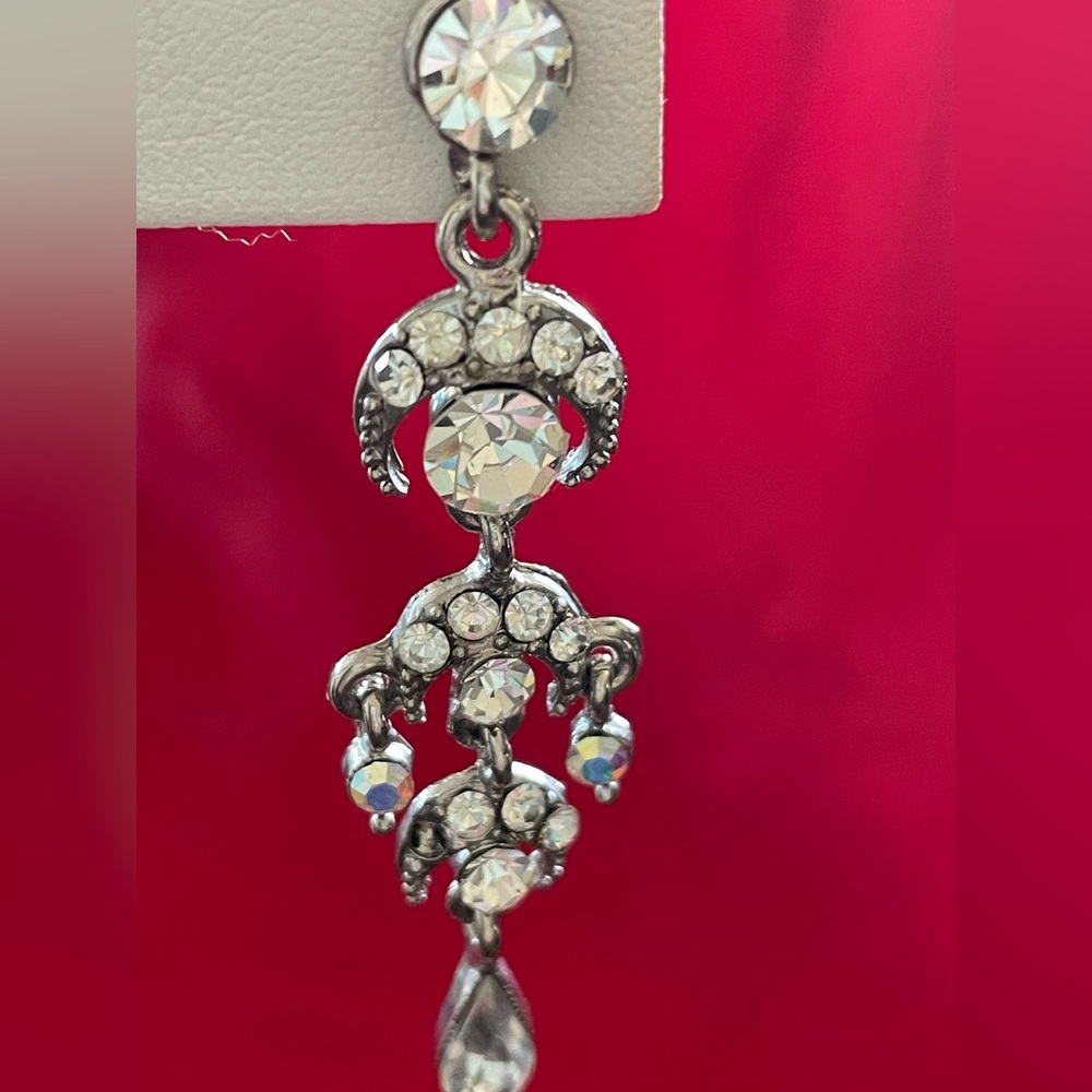 Monet rhinestone earrings